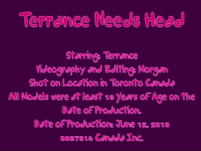 The Great Canadian Male: Terrence are nevoie de sex oral