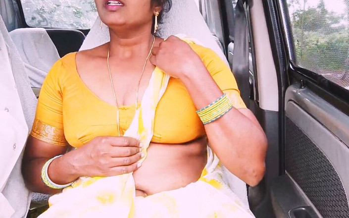Telugu honey lips: Sexe dans une voiture indienne. Une femme de ménage essaye...