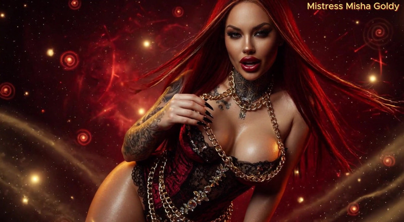 Goddess Misha Goldy: Fühl meine Leine an deinem ziehen