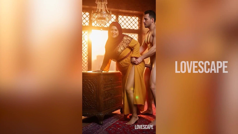 Lovescape: Арабскую принцессу дико трахнули - заканчивается липкой порцией спермы на лицо