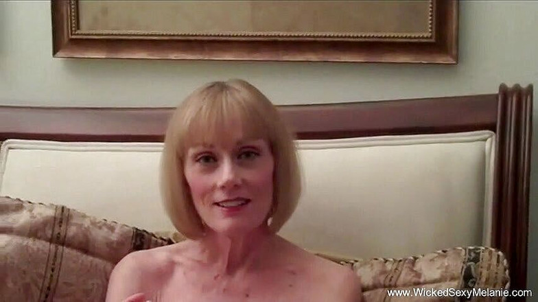Wicked Sexy Melanie: Mature slut sucks and fucks hard cock in POV