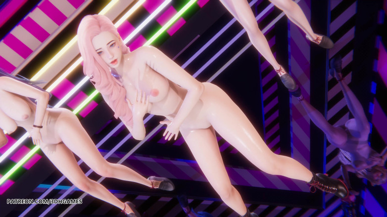 3D-Hentai Games: [mmd] Viviz - Bopbop Ahri Kaisa Seraphine sexy nackter tanz 4k 60fps