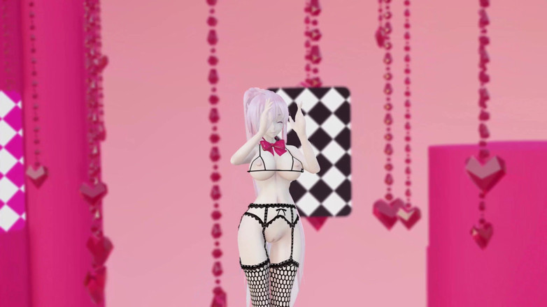 Smixix: Megurine Luka naakte dans vocaloid Hentai mmd 3D zwarte ogen kleur...
