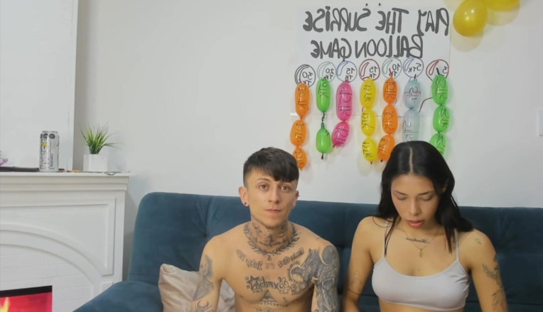 Megan and Max: 情侣性爱跳舞和在相机里