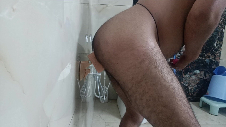 Rajasthani-old-lover: Uomo indiano desi gode dello spettacolo di masturbazione con il...