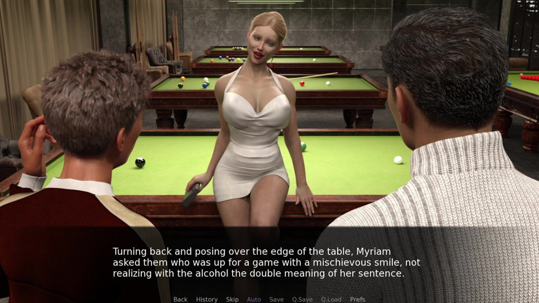Porngame201: Projekt Myriam - Hot MILF dostane DP na kulečníku stůl # 1 - 3D hra,...