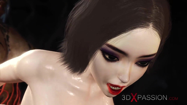 3dxpassion-transgender: Супер возбужденная сексуальная секретарша жестко занимается анальным сексом от хищника Фута