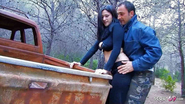 Full porn collection: Curvy Teen Lisa Spice Seduced to Rough Outdoor Fuck