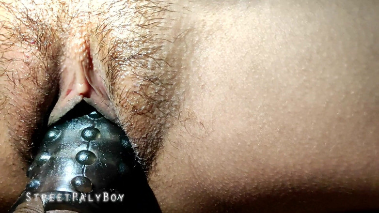 StreetPalyBoy: Fată indiană pulă mare și neagră în pizdă roz frumos, vibrator mare în...
