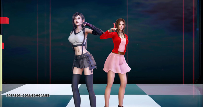 3D-Hentai Games: Berry good - mellow mellow, tifa lockhart aerith, striptis seksi final...