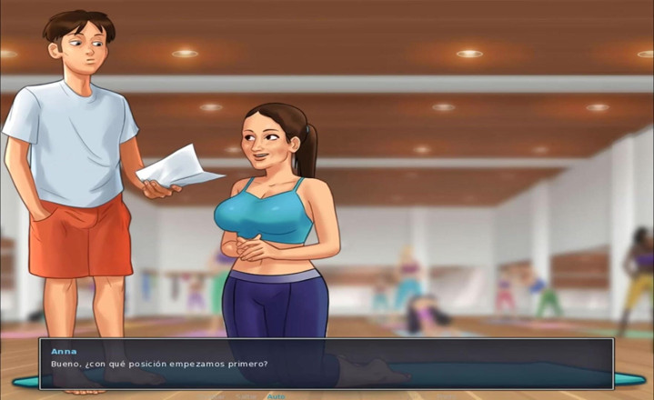 Cartoon Universal: Summertime saga deel 1 - Sexy yoga (Espanol sub)