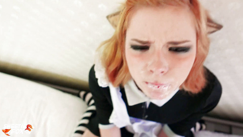 Sweetie Fox: Üvey erkek kardeş okuduktan sonra tatlı hizmetçi kızdan sert sikiş -...