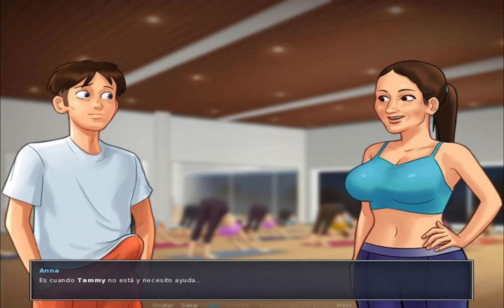 Cartoon Universal: Summertime saga parte 1 - Sexy yoga (sub español)