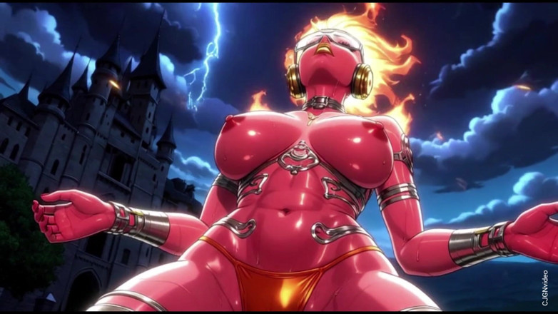 Hot girl dancing: 94. Sexy démon v ohni sexy póze (ai Animace)