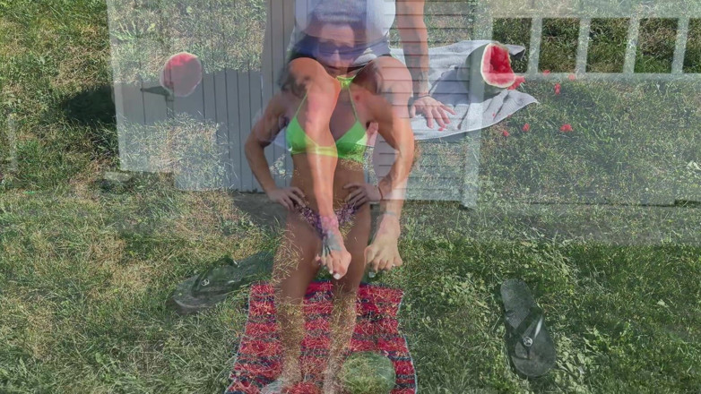 Kandylegsxxx: Mięśni MILF Kandys Arbuz Miażdż dominacji