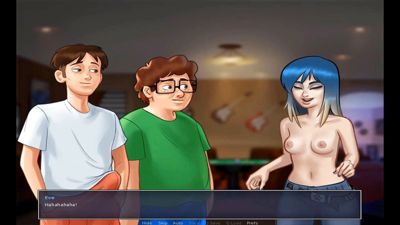 Hentai World: Summertime saga - Eve kleine titten college-party