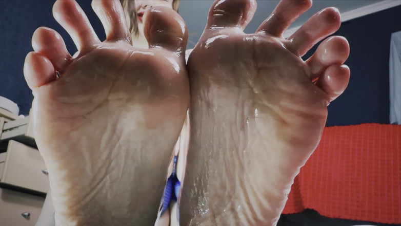JessLux: Oiled Feet Asmr Slow Sole POV &amp; Deep Whisper Tease