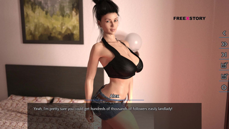 3D Cartoon Porn: 欲望的梦想 - 和女房东的裸照
