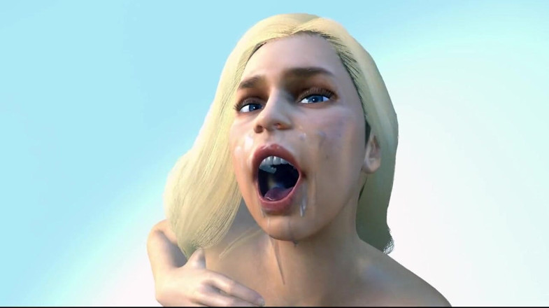 The Scenes: Éjaculation sur le visage d'Emilia Clarke