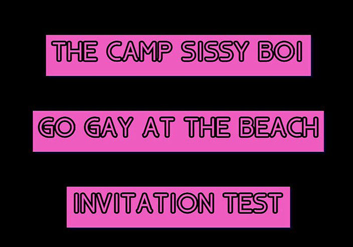 Campsissyboi: Alleen audio - de Camp Sissy Boi uitnodigingstest laat me het...
