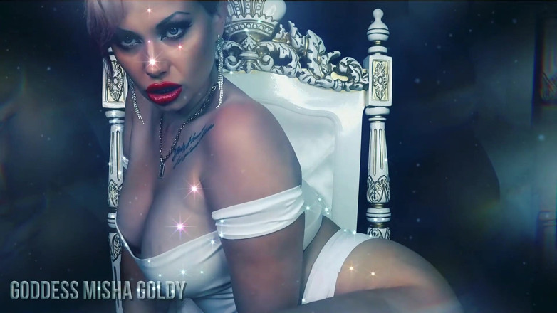 Goddess Misha Goldy: Le pouvoir de ma domination ! Même à une grande distance, tu...