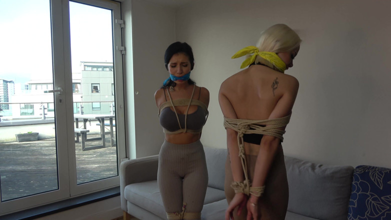 Latina Fetish: Tatti und Lillys Muffled Chaos: Unzüchtige Seile, otm Gags und...