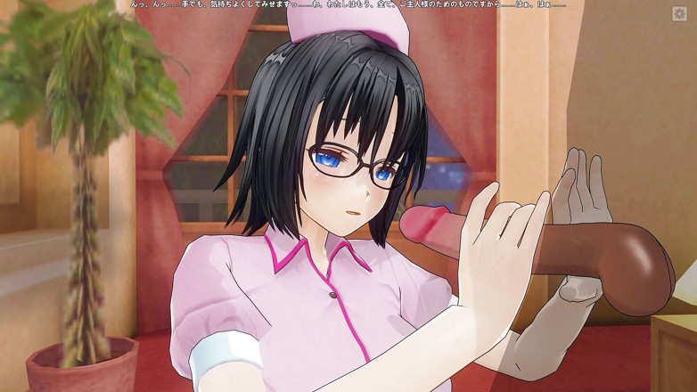 H3DC: 3D-Hentai-krankenschwester untersucht ihren penis