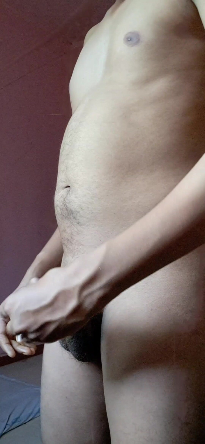 Maurya_Creation: Sexy indischer junge, der großen schwarzen schwanz zeigt