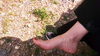Vickyscotland: Ukazuje nohy po Trekingu. Anální sex kouření