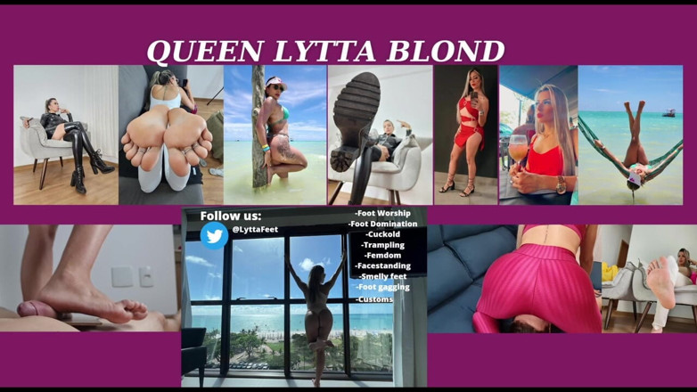Queen Lytta ballbusting and cum lick: Nữ hoàng Lytta - hậu trường có thật mát-xa chân và...