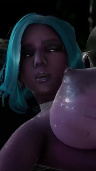 Goblins Gang Bang un elf întunecat