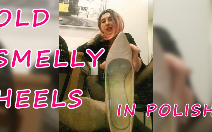 Lady_Angela: Polonyalı bayan angela topuklu ayakkabılar, naylon ayaklar ve çıplak ayaklı orta...