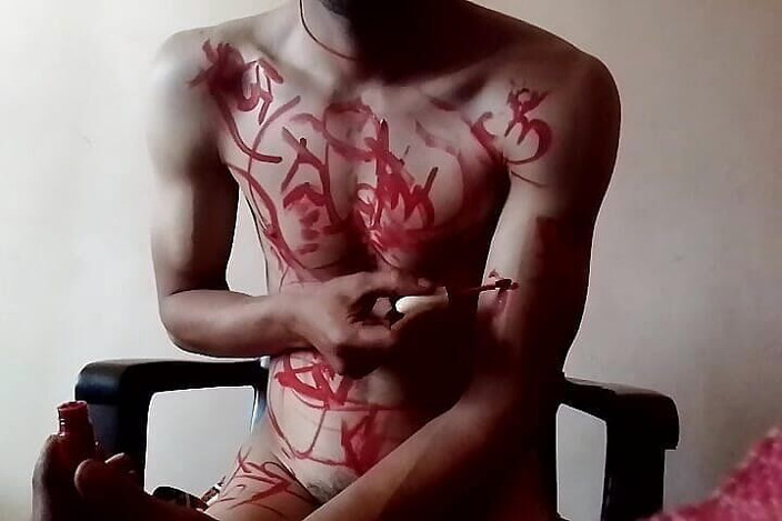 Thakursammy: Naked Boy and His Beautiful Hairy Cock - 10