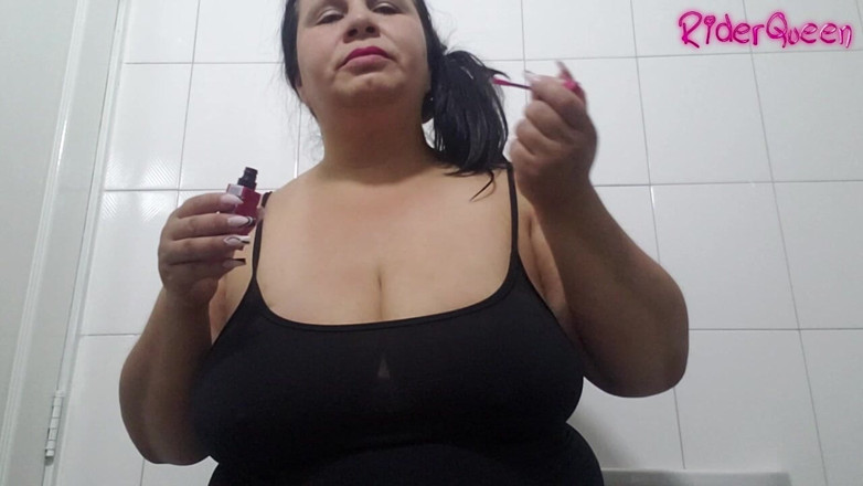 Only Riderqueen BBW Step Mom Latina Alone: Невірна дружина одягає макіяж, щоб трахатися зі своїм коханцем