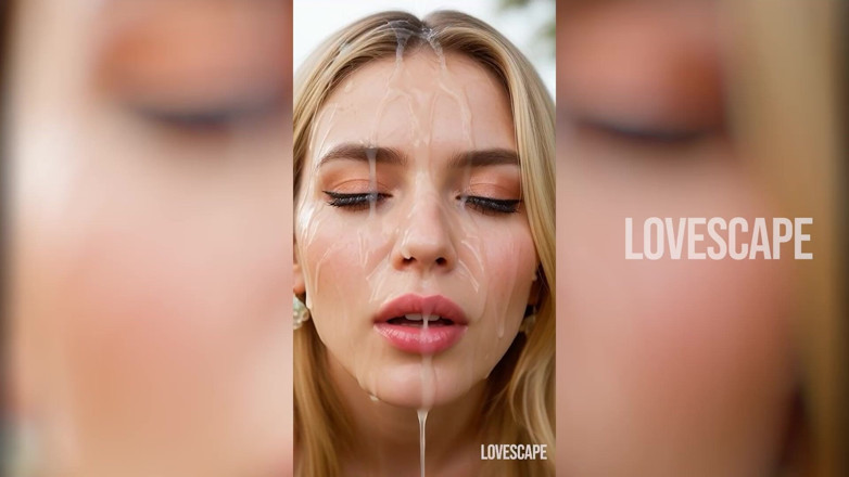 Lovescape: Чистая блондинка принимает большой черный член на улице