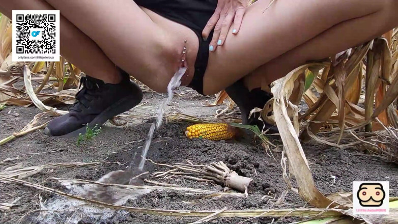 littlejolieroux: Dringende pisse im Kornfeld