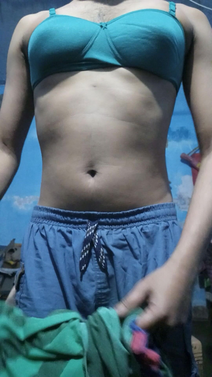 Lustyizlife: Young Indian Boy with Phimosis Dick Wearing His Step Sister's...