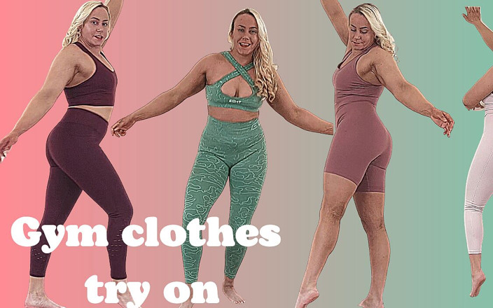 Michellexm: Des vêtements de sport sexy essayent le transport