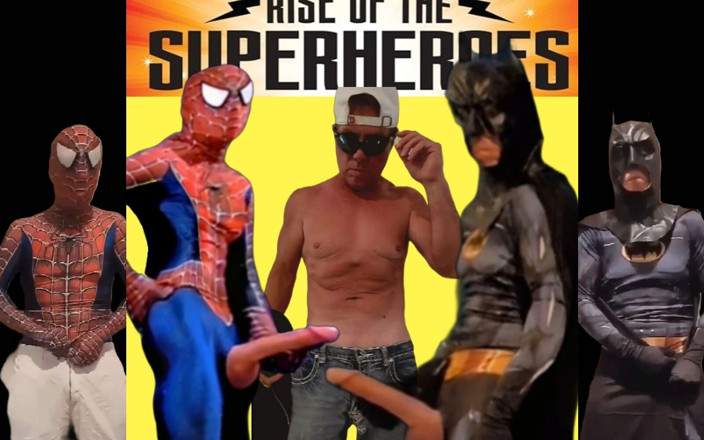 Biggyshots: Batman och Spiderman ett team med stor kuk
