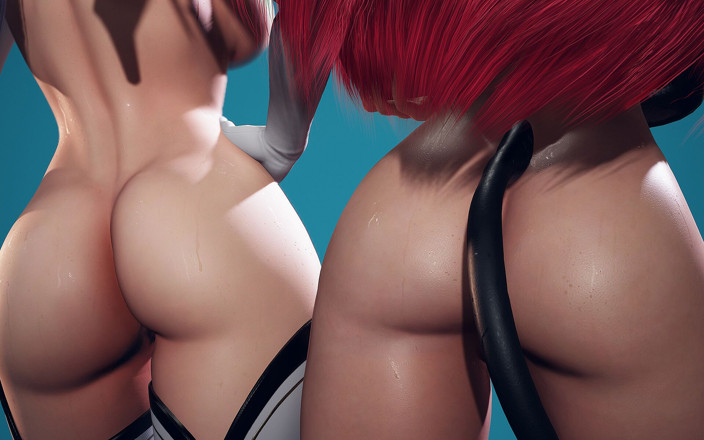 Naughty Sluts: Ryanreos dvě sexy dívky s velkými prsy a velkými zadky...