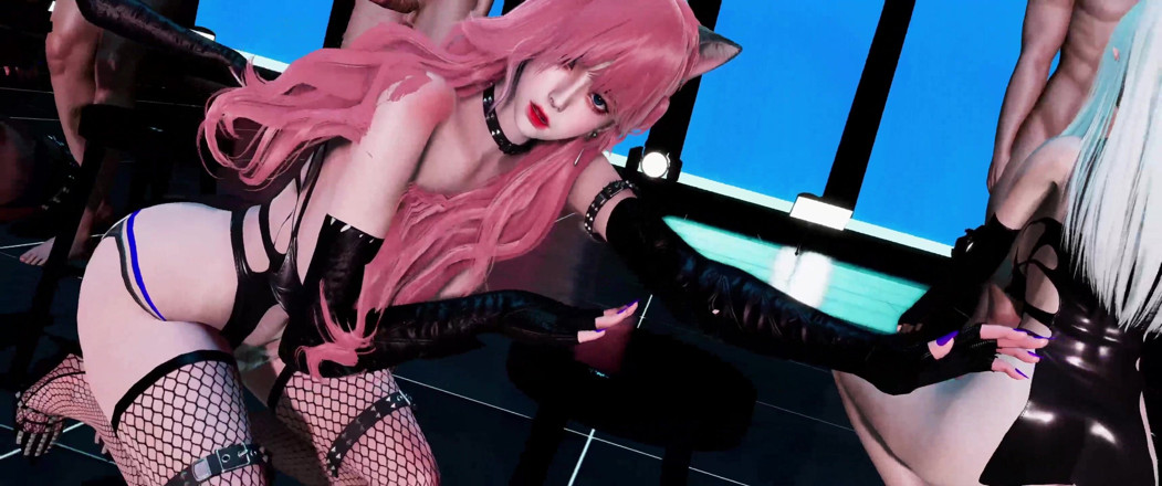 MikuMotion: [mmd] Chicas valientes - Rollin'four People; Baile desnudo; Baile Sexo; medias...