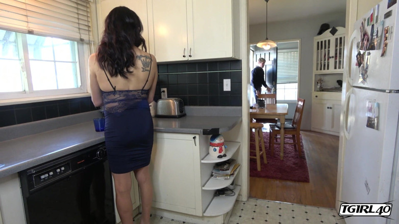 Tgirl 40: Gorgeous Kristen Kraves Pounded Bareback
