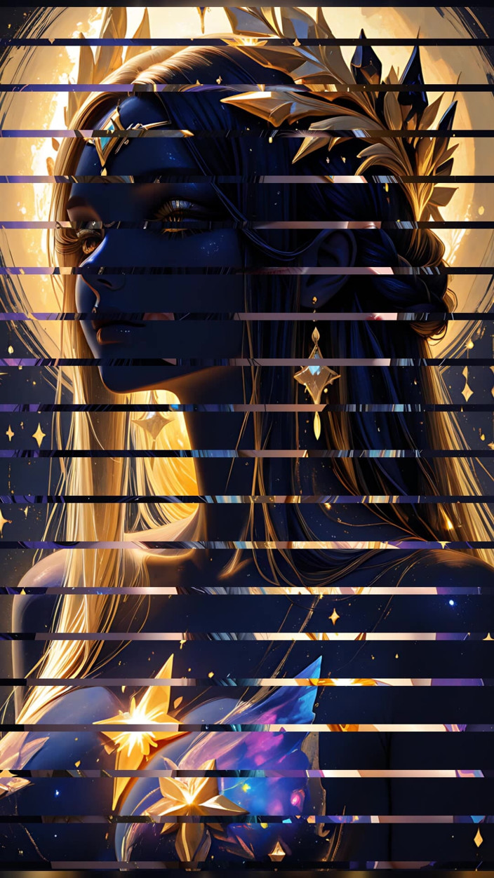 VelvetInk Studio: 暗物质星系水晶宇宙女神艾艺术的虚空皇后幻灯片