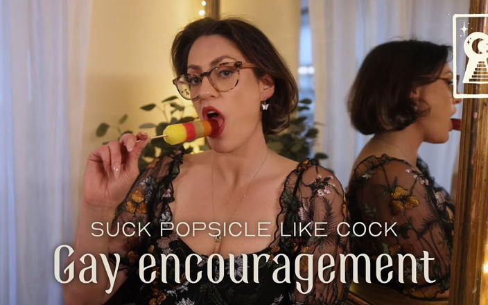Countess diamond: Sucer la popsicle comme une bite - encouragement gay