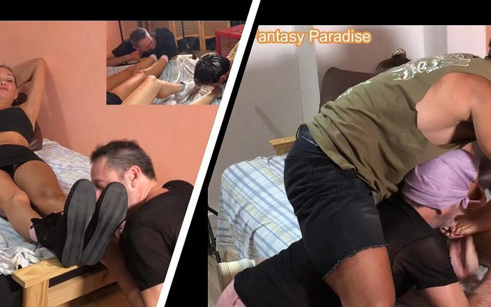 Fer Fantasy Paradise: Dominante lesbische füße fordern bisexuelle freundinnen heraus