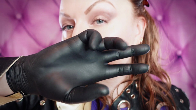Arya Grander: Asmr: Găng tay nitrile đen âm thanh nóng bỏng của Arya Grander -...