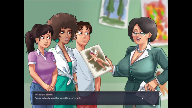 LewdArcade: Summertime saga Miss Ross Animation Collection [deel 33] naakt seksspel [18+] volwassen spel