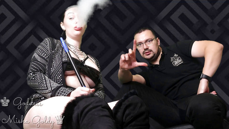 Goddess Misha Goldy: Ти любиш, коли я словесно караю тебе за те, що ти довбаний невдаха! І сьогодні я зроблю це в присутності в Альфа!