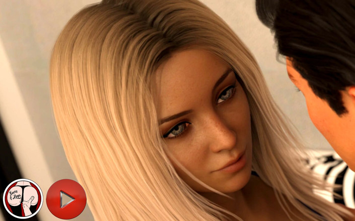 Borzoa: Emma - Pure animation - Super heißes sexy teenie-mädchen verführt pizzaboy und...
