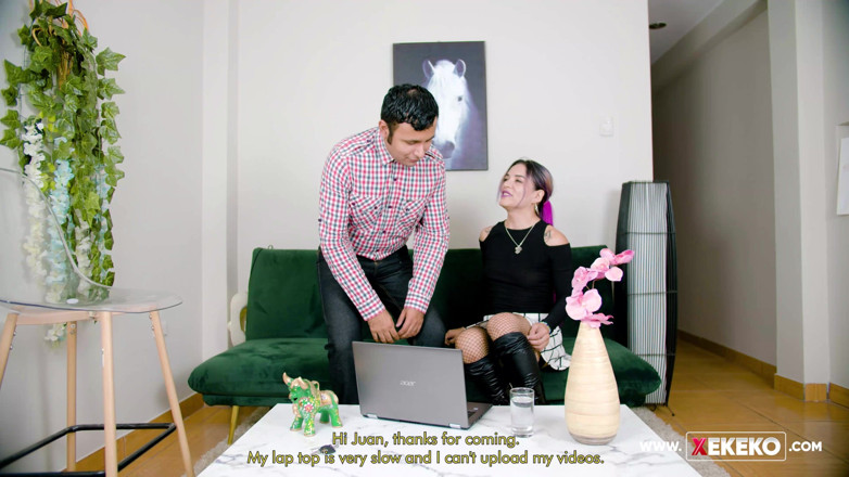 Xekeko: Goth Girl and Her Nerdy Stepbrother Fuck in a Wild...